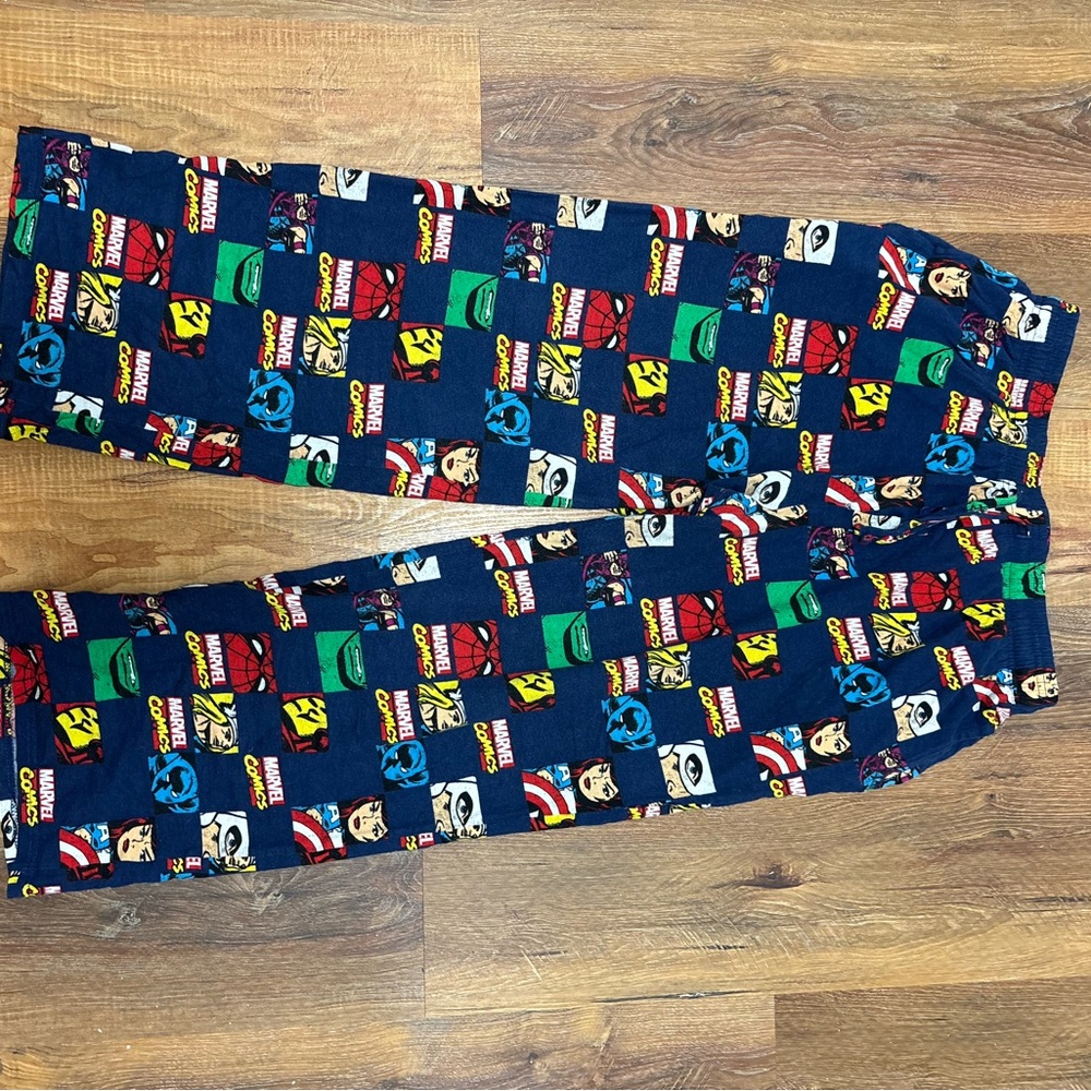 Marvel Superhero Kids Pajama Bottoms - Blue and Red